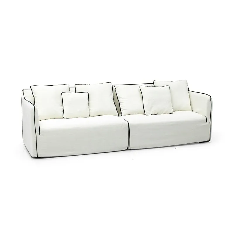 Anno Sofa-Comfortable and soft linen sofa