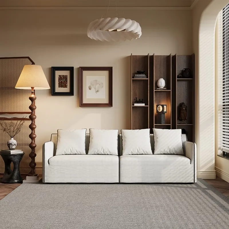 Anno Sofa-Comfortable and soft linen sofa