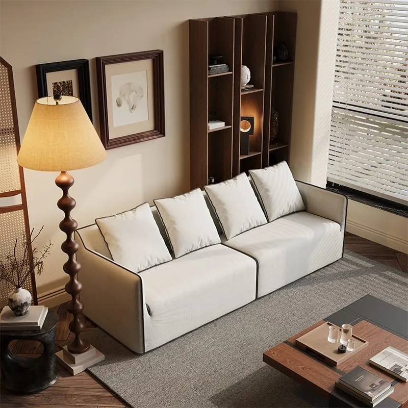 Anno Sofa-Comfortable and soft linen sofa