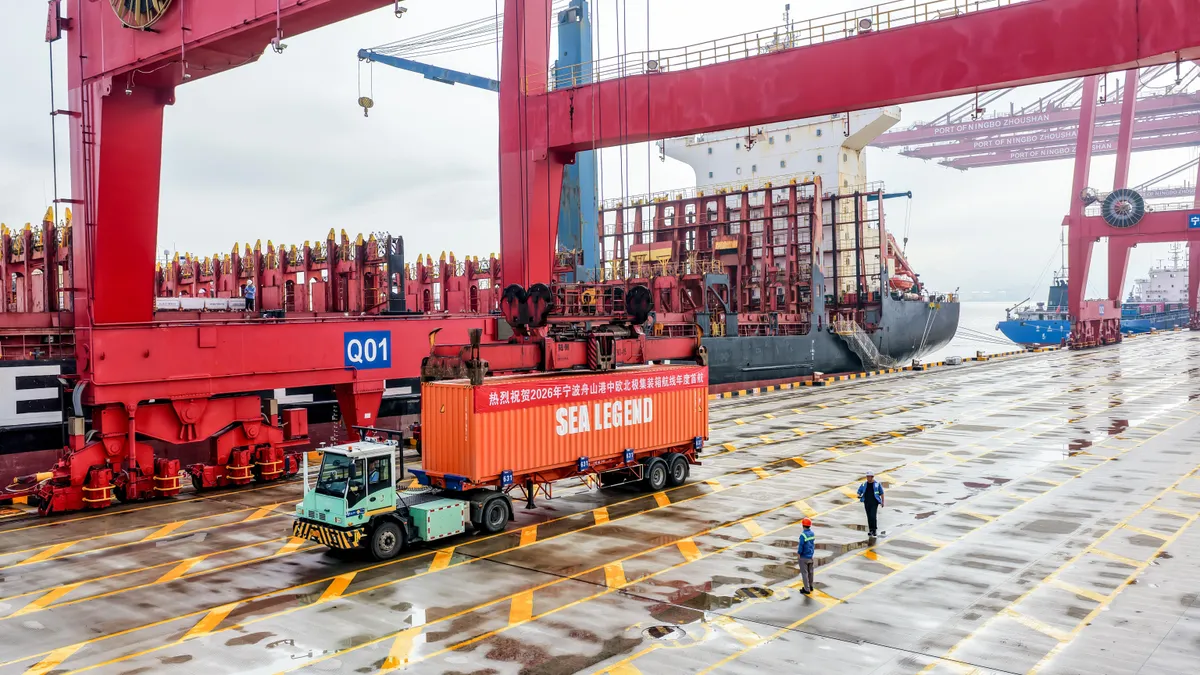 The China-Europe Arctic Express begins weekly operations for the navigation season.