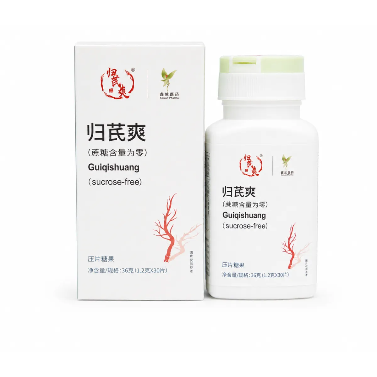 Guiqi Shuang Pressed Candy (Replenishes Blood and Qi) &ndash; Guiqi Shuang &ndash; Boosts Vitality and Energy