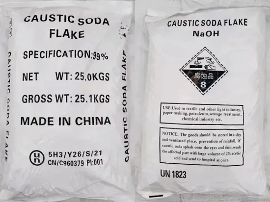 99% Sodium Hydroxide Caustic Soda Flakes for Aluminum Oxide
