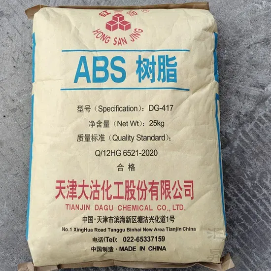 Genenral Injection Grade ABS Plastic Material Dg-417 for Electronics, Home Appliances, Automobiles