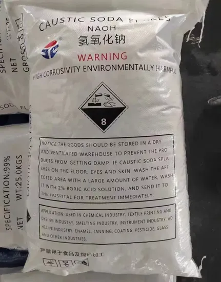 Industrial Grade 99% Caustic Soda Pearl Flakes Solid Sodium Hydroxide Naoh