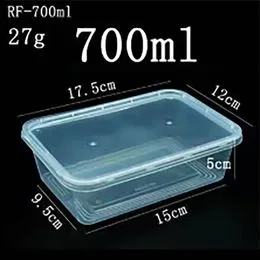 Boîte carrée épaissie 700ml