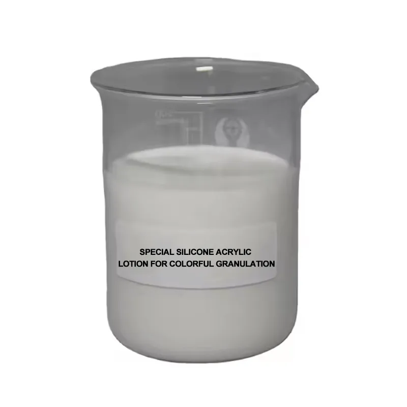 Special Silicone Acrylic Lotion for Colorful Granulation - Smooth Texture and High Durability