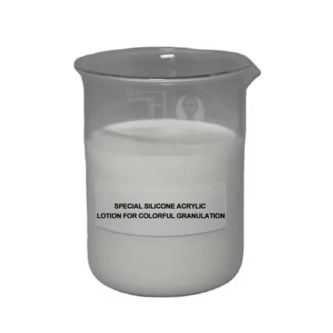 Special Silicone Acrylic Lotion for Colorful Granulation - Smooth Texture and High Durability