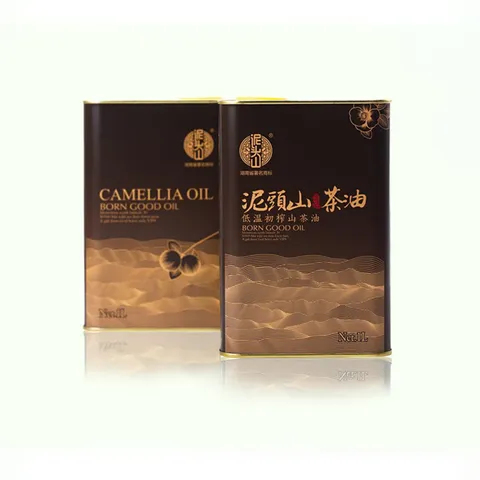 Nitou Mountain Camellia Oil, Low-Temperature Extra Virgin Camellia Oil, Coffee-Colored Tinplate