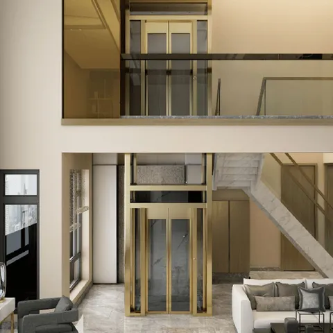 MNH3000, home elevators for villas and lofts, wire rope traction elevators, self-built residential elevators, energy-saving, stable