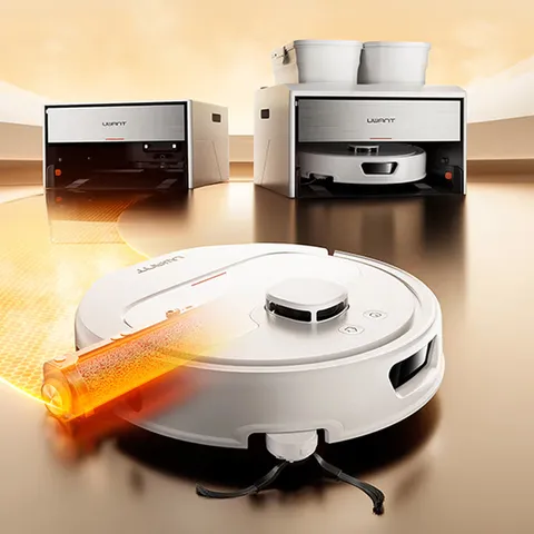 Smart Robotic Vacuum Mop Combo, 3-in-1 Auto Empty, Hot Water Wash & Hot Air Dry, Ideal Gift for Home Cleaning