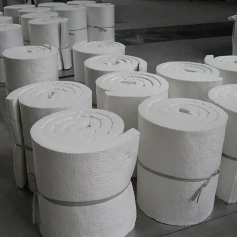 Alumina silicate needled blanket