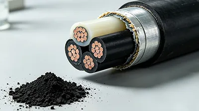 How Black Carbon Powder Makes Plastic Conductive in Cables
