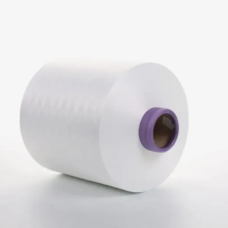 High Quality 150D/48F Semi Dull Raw White Polyester DTY Yarn for Knitting