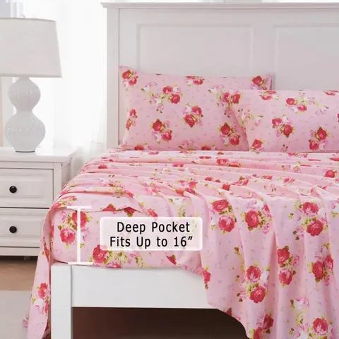 Tdd Bedding Set Fabric 100% Polyester Microfiber Fabric Peach Skin Printed